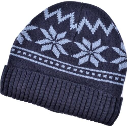 New unisex winter beanies for men hat knitted warm soft beanie skullies snowflake plus velvet snowboard mask caps for women