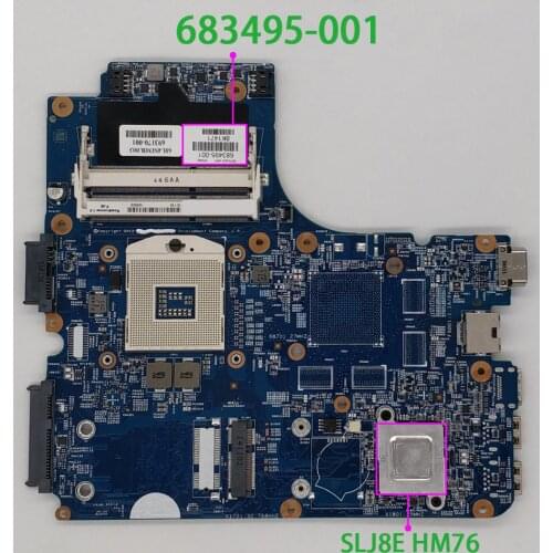 Genuine 683495-001 683495-501 683495-601 HM76 Laptop Motherboard Mainboard for HP 4440s 4540s Series NoteBook PC