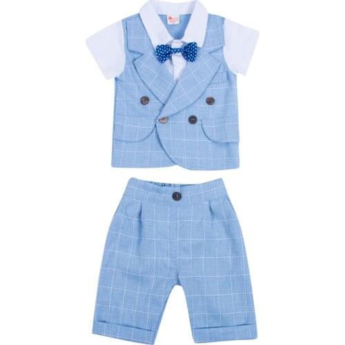 1-4Y Fashion Toddler Baby Boys Gentleman Clothes Formal Party Wedding Tops+Pants Outfit Set