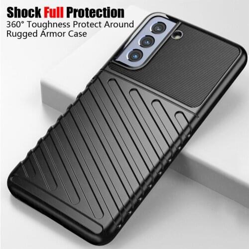For Samsung Galaxy S21 FE Case Shockproof Bumper Armor Rugged Soft Silicone Phone Back Cover For Samsung Note 20 S20 S21 FE Case