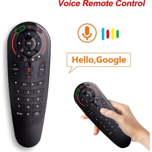 G30 Remote control 2.4G Wireless Voice Air Mouse 33 keys IR learning Gyro Sensing Smart remote for Game android tv box