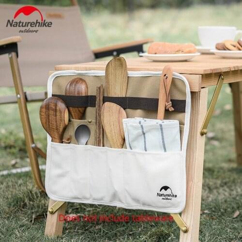 Naturehike Cutlery Storage Bag Holder Camping Tableware Chopsticks Spoon Fork Organizer Outdoor Picnic BBQ Storage Pack