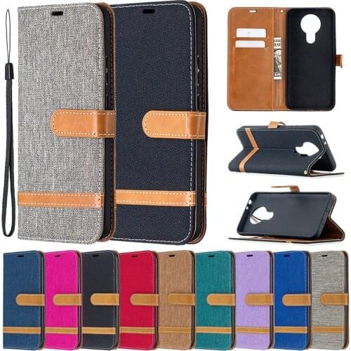 Cloth Fabric Etui Card Holster Case For Nokia 3.4 2.4 1.3 2.3 5.3 2.2 3.2 4.2 6.2 7.2 1 Plus 2.1 3.1 5.1 Wallet Flip Cover Funda