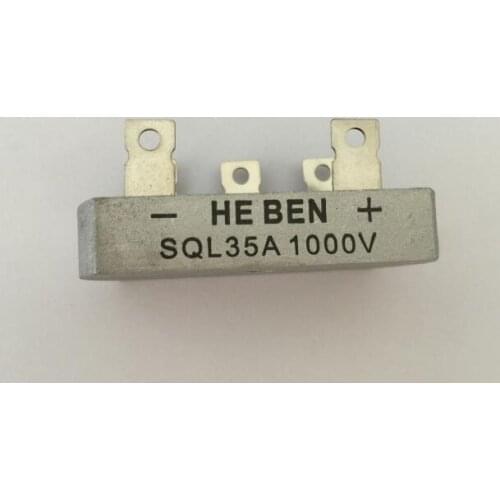 5pcs three-phase rectifier bridge rectifier SQL35A 1000V Metal Case Bridge Rectifier 32*60mm
