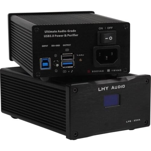 USB3.0 HiFi purifier, balanced signal filtering noise, built-in 25W fever DC linear power supply