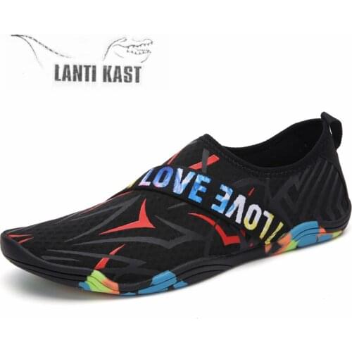 Water Sports Aqua Shoes Sneakers For Men Swimming Fishing Shoes Seaside Beach Surfing Slippers Upstream Light Athletic Footwear