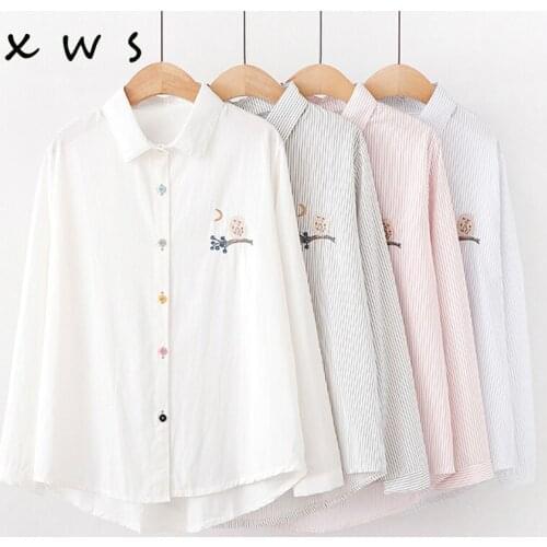 Блузки в полоску XING WEI SI China At AliExpress