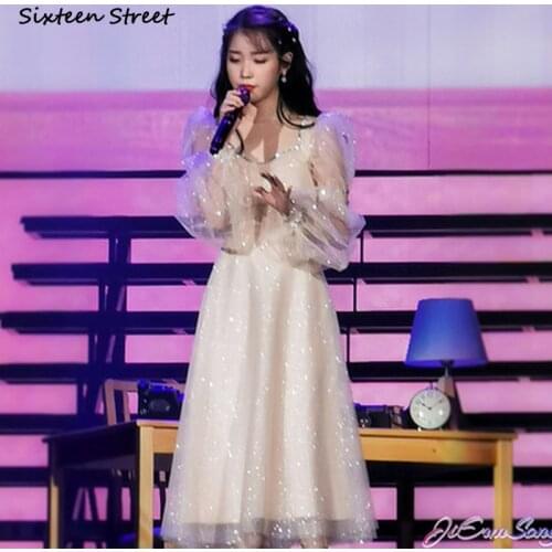 Elegant Maxi Dresses for Women Square Collar White Mesh Evening Party Dress Woman Vestido Luxury Runway Long Sleeve Dress Lady