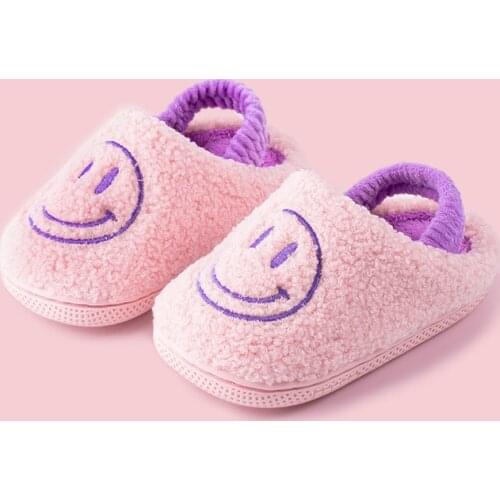 Winter Slippers 1-5Y Warm Indoor Shoes Soft Bottom Cartoon Boys Girls Flip Flop Toddler Homewear Shoes Children Shoes