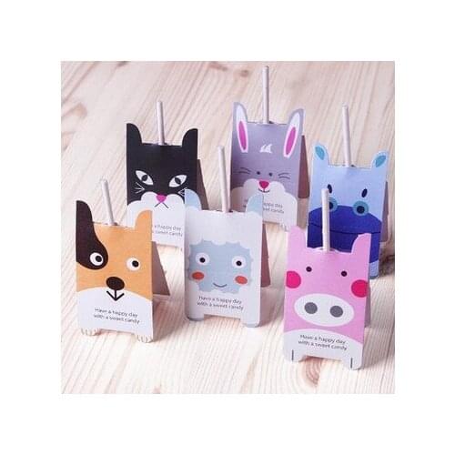 1000pcs lollipop paper,candy paper, Pink Pig party favor, Puppy lollipop decoration, Hippo, Rabbit, Sheep