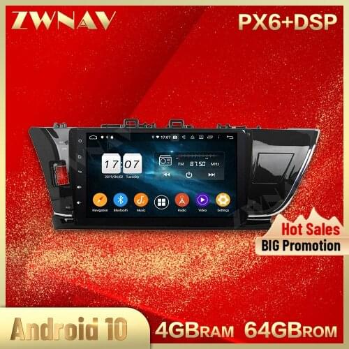 2 din Android 10.0 screen Car Multimedia player For Toyota Corolla 2014-2016 video stereo Android GPS navi head unit auto stereo