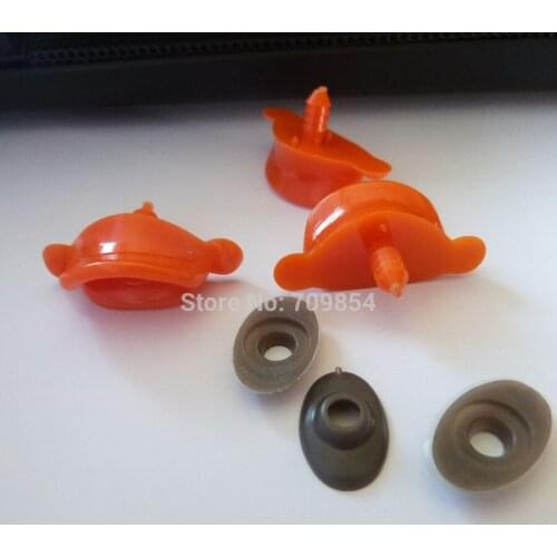 20pcs/lot new arrival 42*18mm orange color duck mouth with stem free washer toy accessories