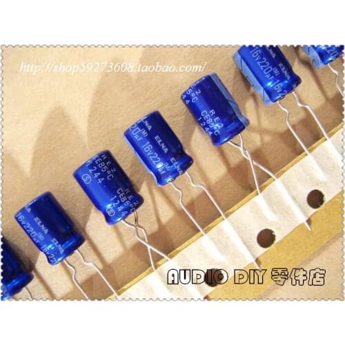 2020 hot sale 30PCS/50pcs ELNA blue robe RE2 Series 220uF/16V electrolytic capacitor (Thailand origl box) free shipping