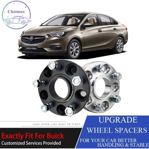 For Buick Excelle GT 1.6i 2010+ 5X105 56.6CB 25mm Thick Hubcenteric Black Color Wheel Spacer Adapters