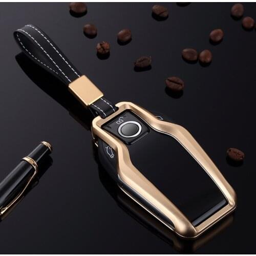 For BMW Key Cover Aluminum Alloy Accessories Protection Covers Car Key Case For BMW 730li 740li 750li New 5/6/7 Series