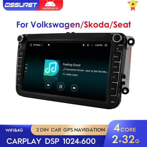 2G 32G Android Car GPS Multimedia Autoradio for VW Polo Golf Passat B6 Skoda Seat Octavia Tiguan Auto Radio Video Stereo Player
