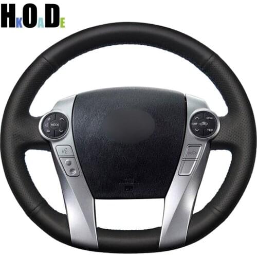 DIY Handsewing Artificial Leather Auto Car Steering Wheel Cover for Toyota Prius 30(XW30) 2009-2015 Prius C(US)2012-2017