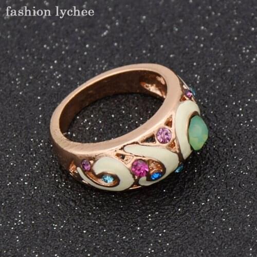 Fashion Lychee Women's Gold Rings