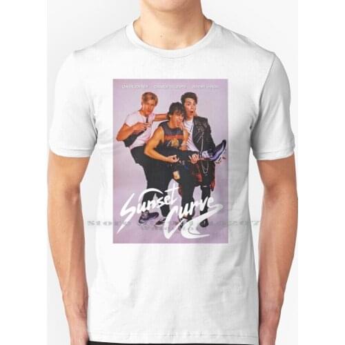 Sunset Curve Band Poster T Shirt 100% Pure Cotton Julie And The Phantoms Jatp Phantoms Fantoms Julie Molina Reggie Alex Luke