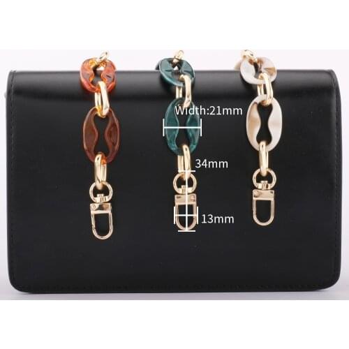 Exquisite and beautiful acrylic chain shoulder bag handmade decoration chain DIY matching bag chain resin chain