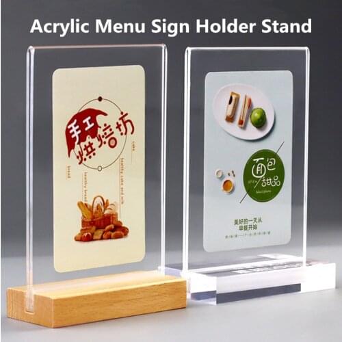 A4 Clear acrylic picture paper photo poster frame acrylic sign holder advertising board