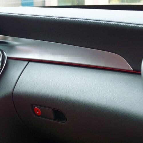 Red Center Console Co-pilot Trim Strip For Mercedes Benz C Class W205 GLC X205 2015-2018 LHD Aluminium Alloy