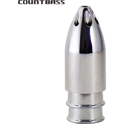 3.8oz COUNTBASS Brass Jet Head With a Hollow Point Fearturing 7 Jets, Tuna Wahoo MarlineLures Trolling Lure For Fishing