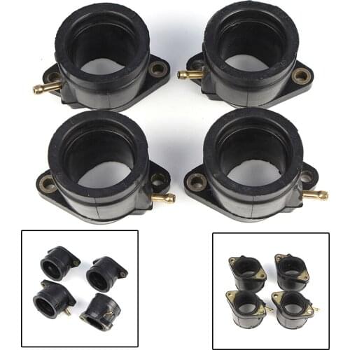 4X Motorcycle Rubber Carburetor Intake Manifold Boots For Yamaha YZF600R 1995 96 97 98 99 00 01 02 03 04 05 06 2007
