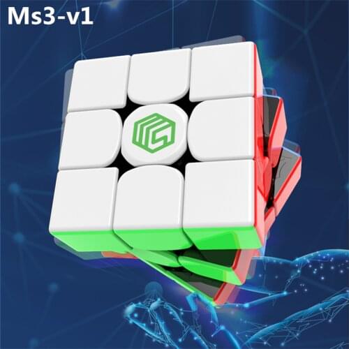 MsCube Ms3-v1 Magic Speed Magnetic Cube Stickerless Magnets Puzzle Cubes Educational Toys For Children
