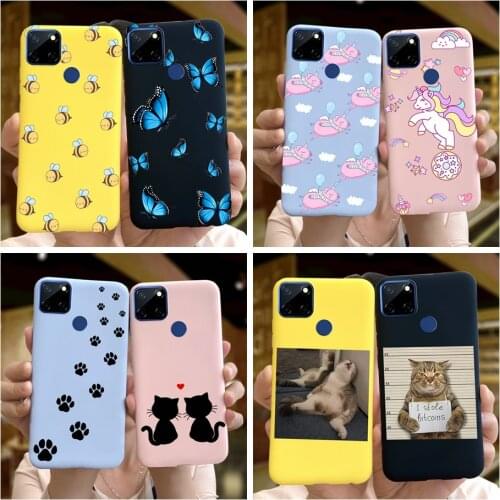 Cartoon Cute Case For OPPO Realme C12 C25 Narzo 30A 20 Soft Silicone Phone Cases Back Cover For RealmeC12 C25 Coque Narzo20 30A