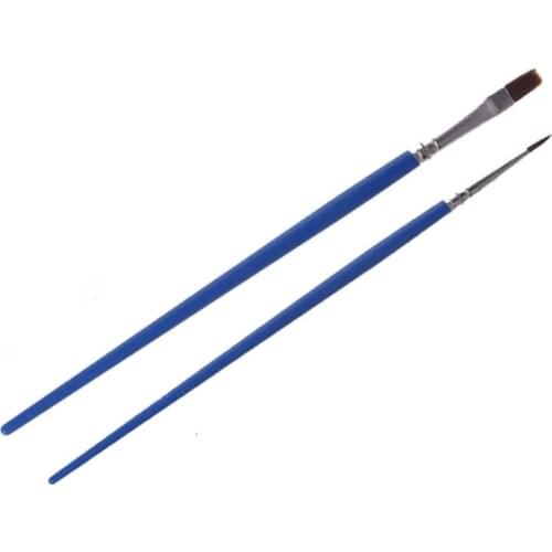 2pcs/set Nylon Hair Artist Paint Brush Acrylic Watercolor Oil Painting Drawing AUG-13A