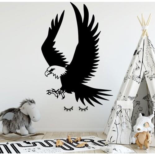 Delicate Eagle Home Decorations Pvc Decal For Kids Rooms Nursery Room Decor Removable Mural
