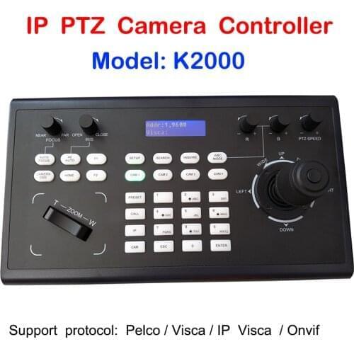 PelcoD Visca Onvif 4D Joystick IP PTZ Keyboard Controller RS485 RS232 RS422 for Vmix / Broadcasting System