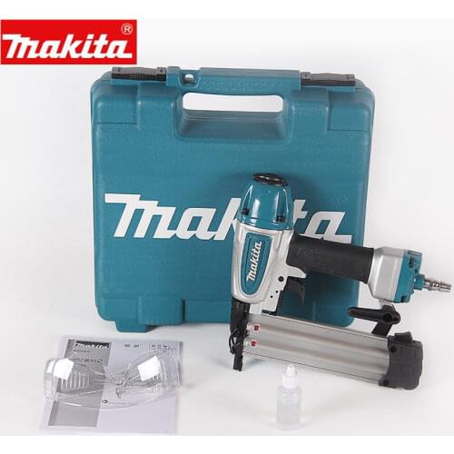 AF506 Makita 220-240V 2" 18-Gauge Pneumatic Air Guage Brad Nail Air Pin Nailer Pneumatic Pin Gun Includes Case