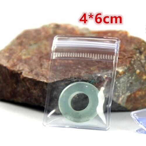 100Pcs/ Lot 4*6cm Clear PVC Self Seal Zipper Plastic Packing Poly Pouch Ziplock Anti-oxidation Jewelry Package Bag With Valve