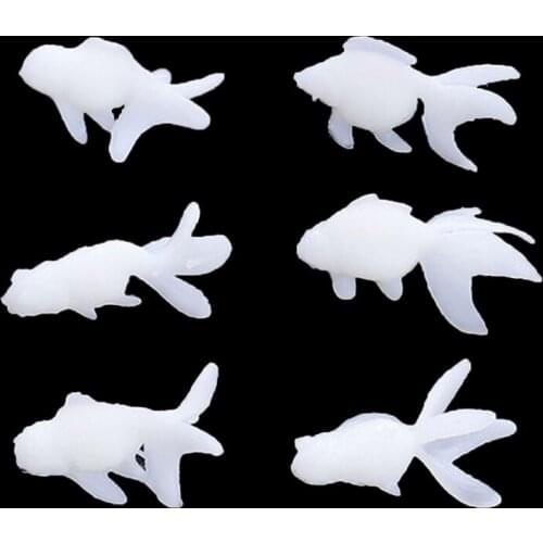 6 Shapes DIY Silicone Mini Goldfish Modeling Cute Fish Resin Art Mold Fillers Fish Shape Jewelry Fillings Jewelry Making