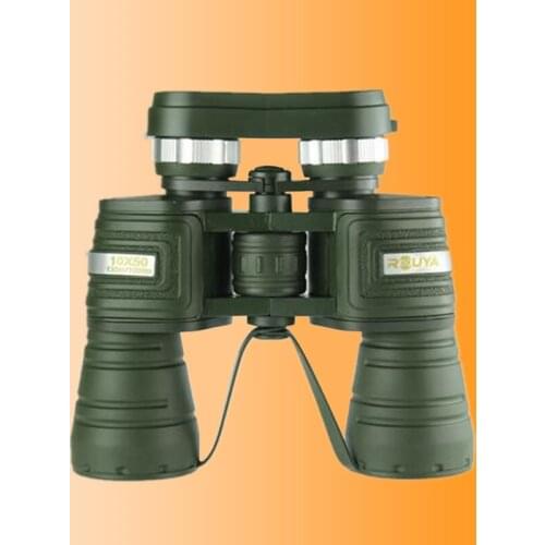 New 10X50 large eyepiece telescope military green high-quality high-definition high-power low-light night vision telescope