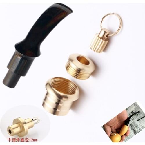 1Set Tobacco Pipe DIY Cigarette Holder Filter Mouthpiece Decoration Ring For Tobacco Smoking Pipe Making pipe Accessories