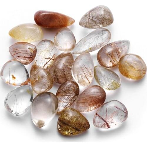 1PC Rutilated Quartz Yellow Hairstone Citrine Healing Stone Natural Hair Crystal Mineral Specimens Pendant Home Decor Crafts