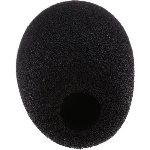 1Pc Microphone Sponge Cover Mic Windshield Windscreen Foam Protector - Black