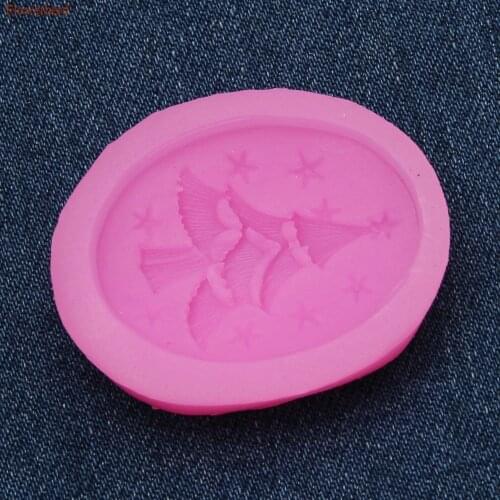 3D Christmas Tree Shape Soap Silicone Mold DIY Chocolate Biscuit Mold Cake Decorating Tools Handmade Silica Gel Soap Form