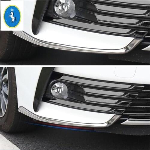Car Accessories Front Bumper Protector Corner Fog Lights Lamps Eyelid Eyebrow Cover Trim Fit For Toyota Corolla 2017 2018