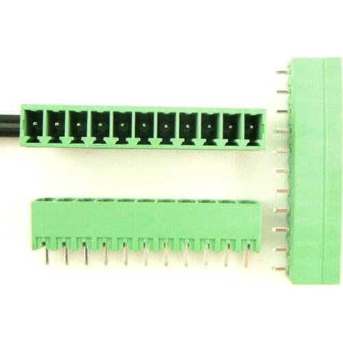 Free shipping (100pcs/lot) 15EDGK-3.81-11P + 15EDGVC-3.81-11P Straight Pin Screw Terminal Block Connector Pluggable type
