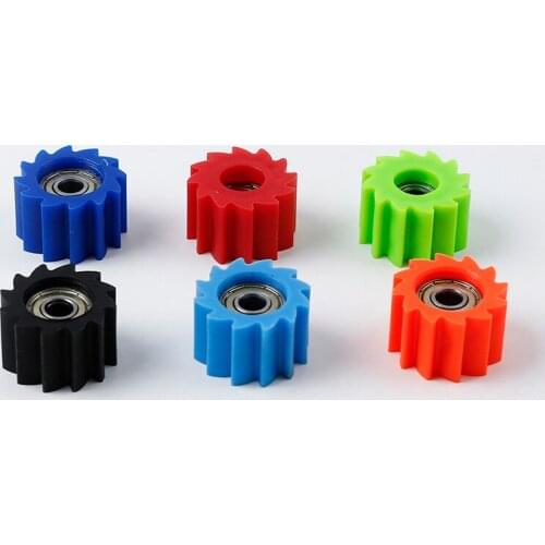 OTOM Motocross M8/M10 Chain Rollers Serrated Two Bearings Tensioner Pulley Wheel Off-Road Motorcycle Universal Accessories Parts