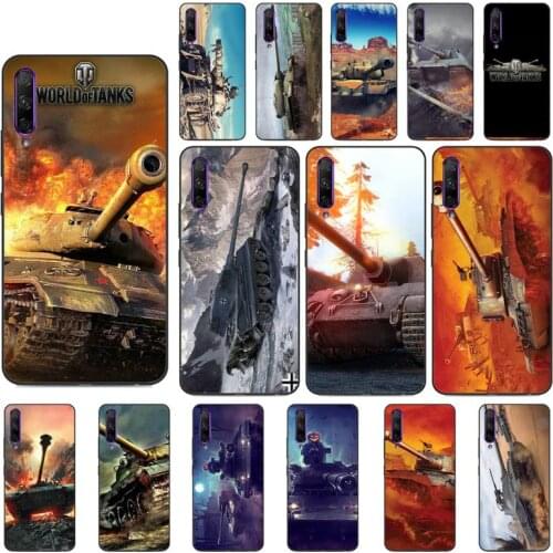 YNDFCNB for boys World of Tank Phone Case for Huawei Y5 II Y6 II Y5 Y6 Y7 Prime Y7Plus Y9 2018 2019
