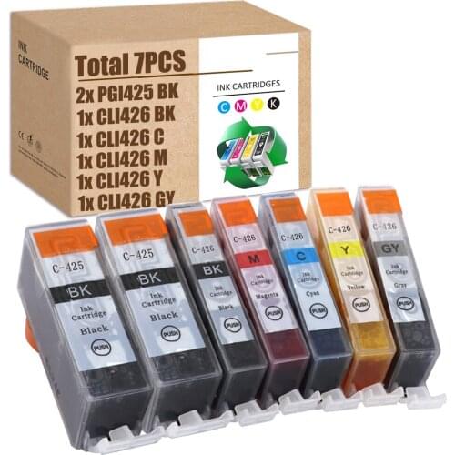 SZX 425 Ink 426 Ink PGI425 CLI426 Ink Cartridges work in Canon PIXMA MG6140 MG6240 MG8140 MG8240 MX884 MX894 MX714 IP4840 IP4940