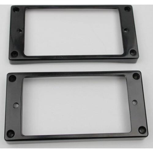 1 Set Black Humbucker Pickup Frames neck and bridge Pickup Mounting Ring Curved Tapered For LP Electric Guitar