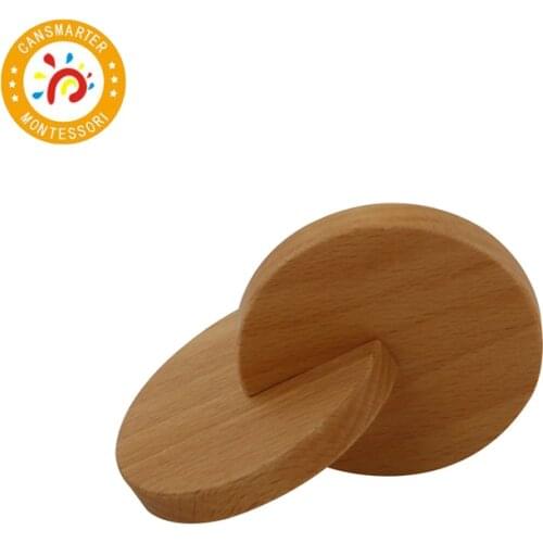Montessori Babies Toy Wooden Interlocking Discs Early Education