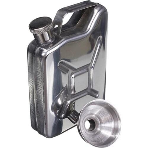 New 5oz Drink Bottle Hip Flask Stainless Steel Funnel Liquor Funnel Wedding Party Bar Liquor Whisky Bottle Drinkware Alcohol Cap