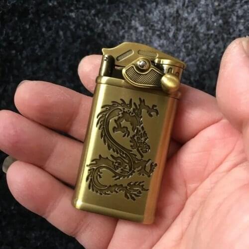 Creative Rocker Arm Straight Jet Flame Cigar Lighter Butane Gas Inflatable One key Ignition Cigarettes Smoking Accessories